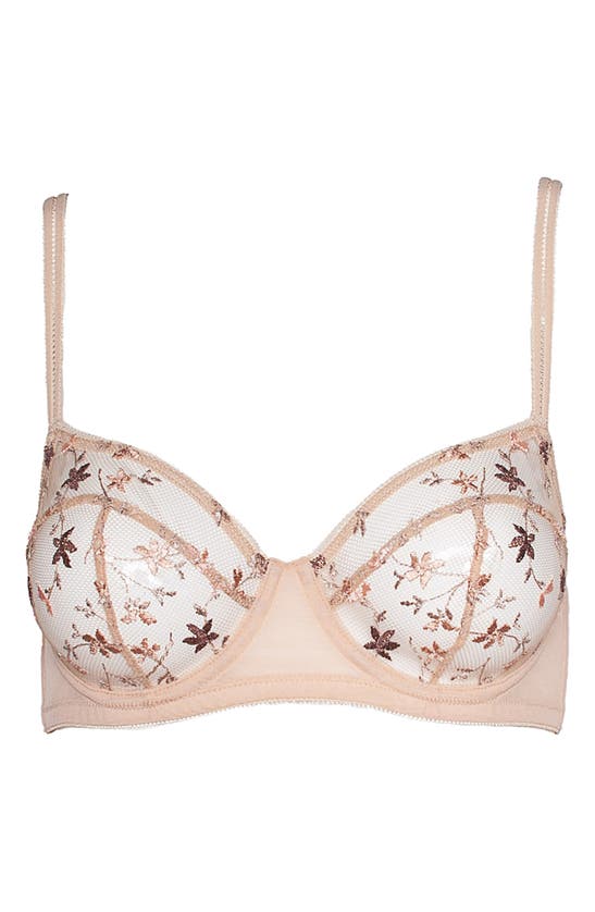 Shop Huit Reveuse Underwire Bra In Champagne