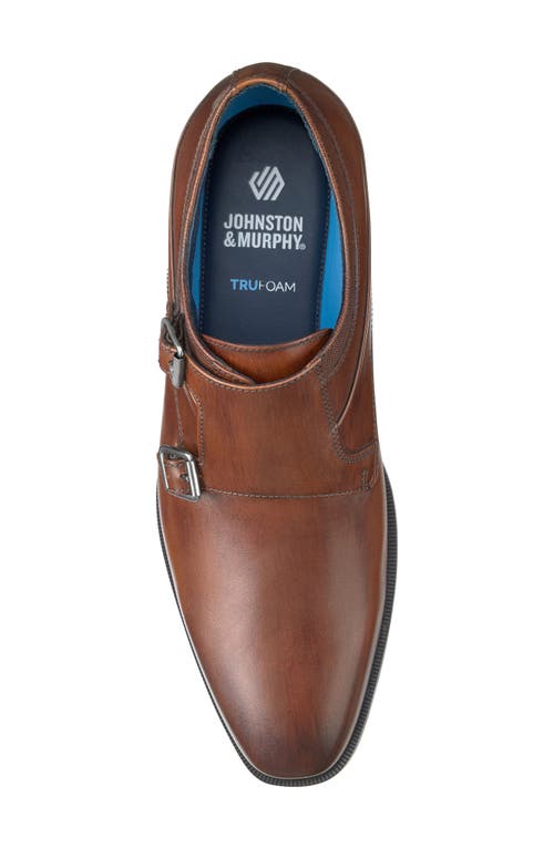 Johnston & Murphy Men's Gibbons Double-buckle Monk Oxfords In Brown Full Grain
