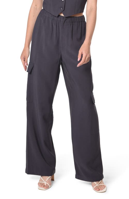 WAYF Layla Cargo Pants in Midnight