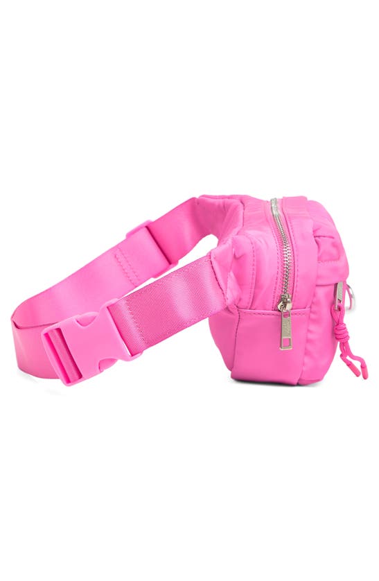 Shop Madden Girl Nylon Belt Bag In Pink