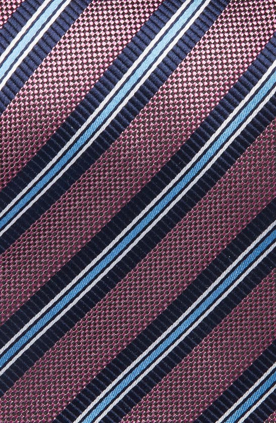 Shop Nordstrom Stripe Silk Tie In Pink