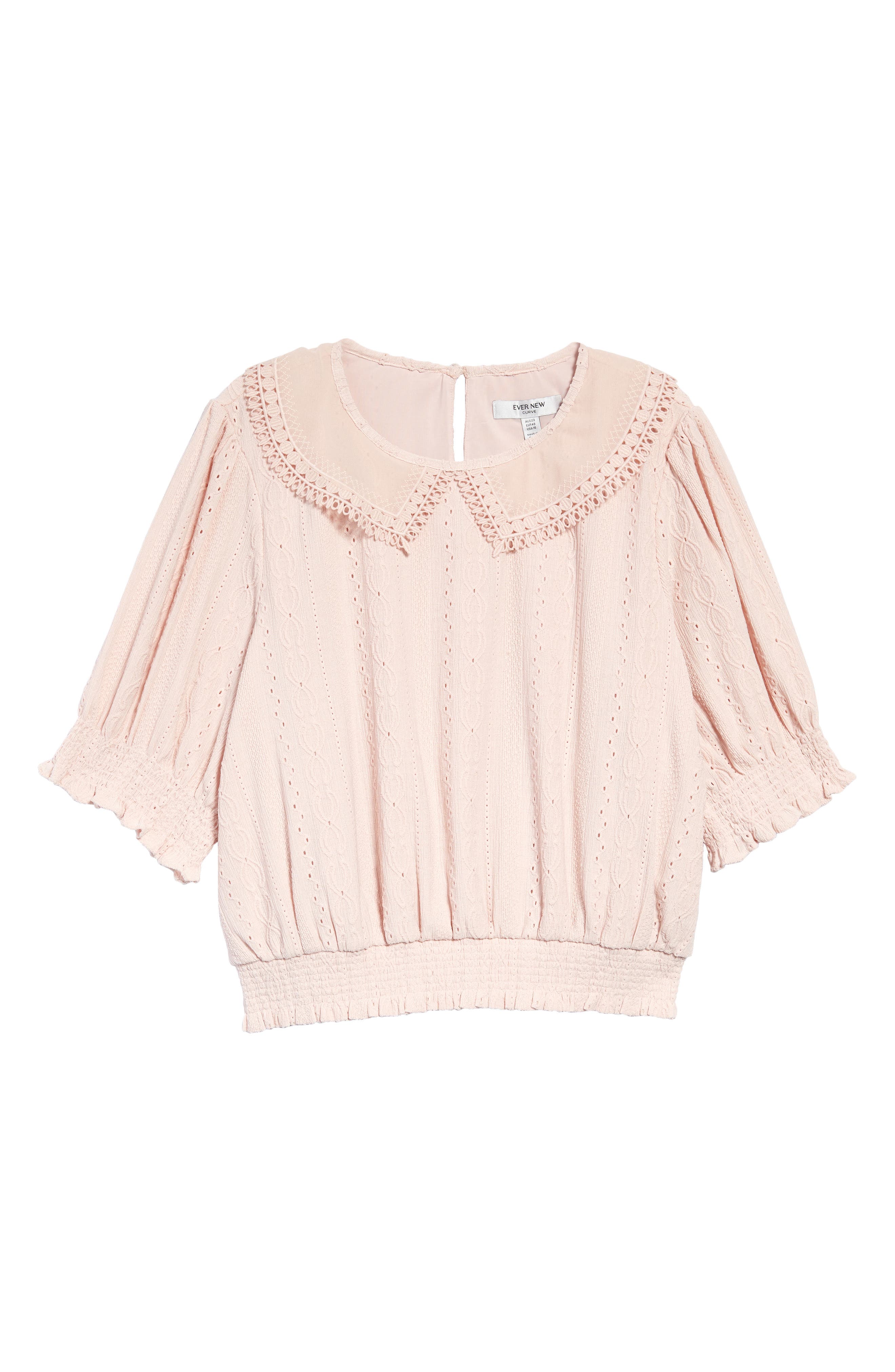 Ever New Broderie Anglaise Top in Blush at Nordstrom