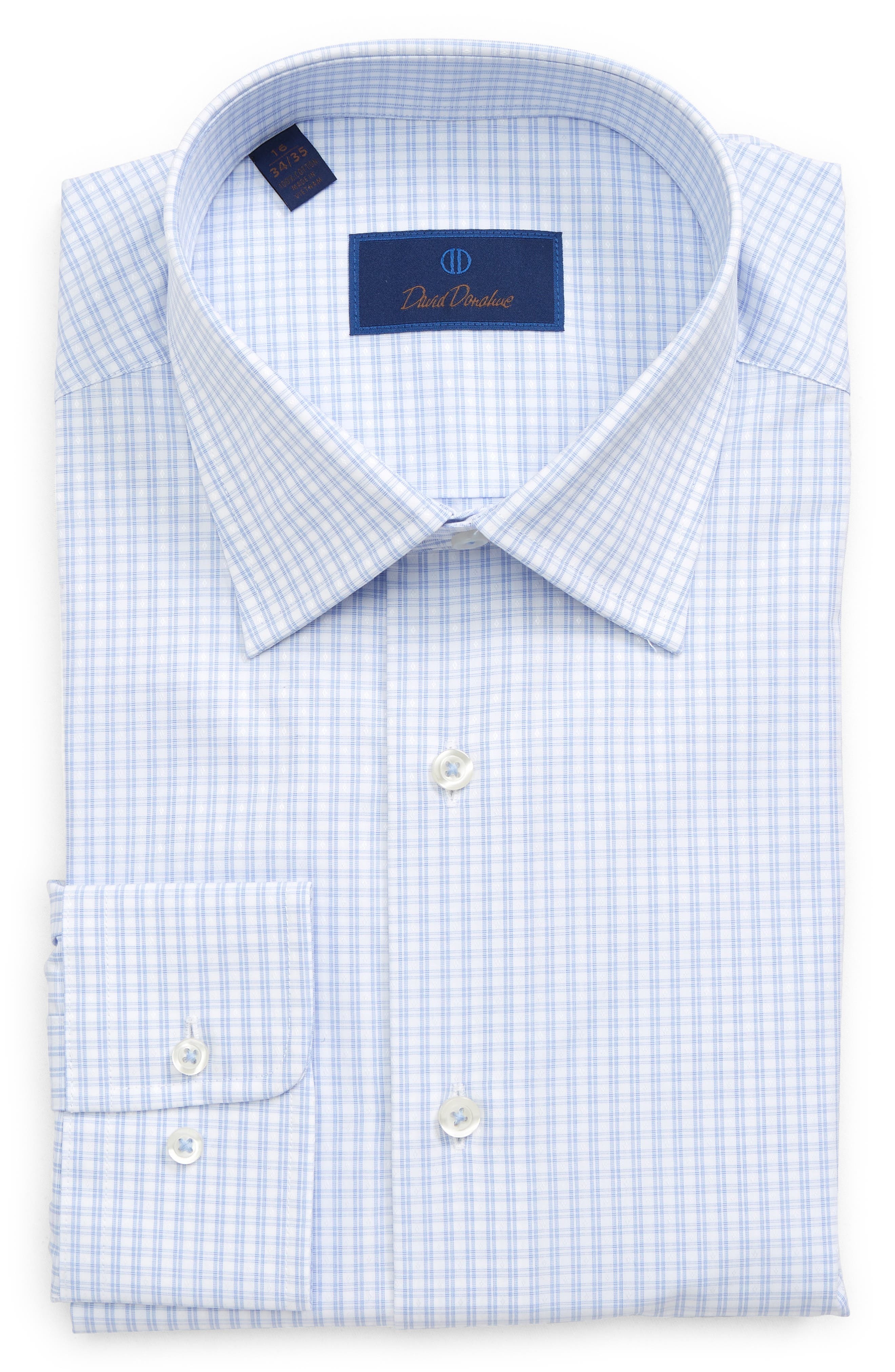 white patterned dress shirt