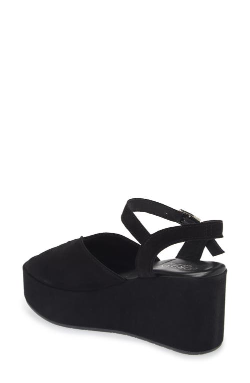 Cordani Jenna Platform Wedge Sandal In Crosta Nero