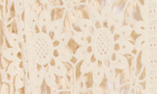 FORGOTTEN GRACE FORGOTTEN GRACE FLORAL CROCHET TIE FRONT CARDIGAN