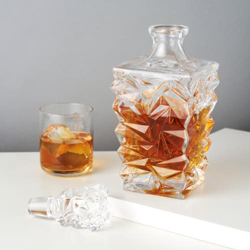 Viski Prism Crystal Whiskey Decanter In Clear