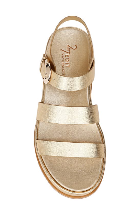 Shop 27 Edit Naturalizer Zizi Platform Sandal In Dark Gold
