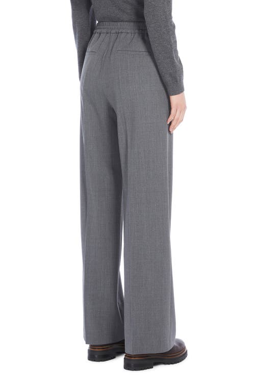 Shop Max Mara Weekend  Petra Elastic Waist Pants In Medium Grey