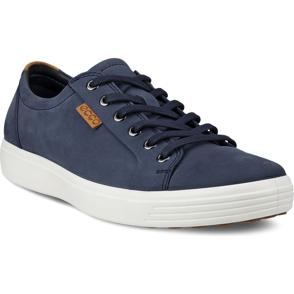 Ecco Men's Soft 7 Sneaker In Marine/lion