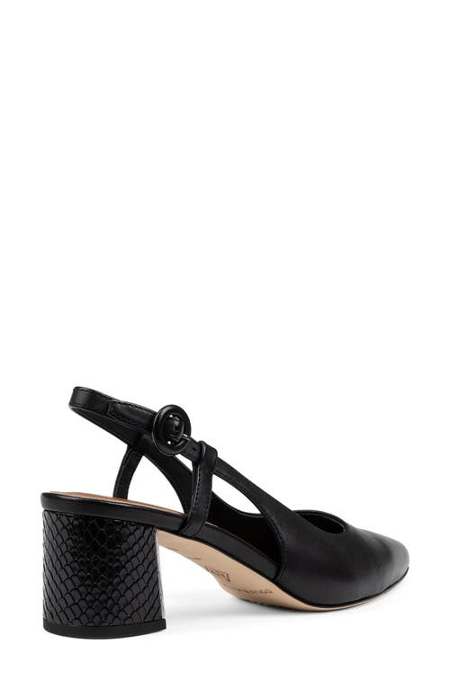 Shop Donald Pliner Song Slingback Pointed Toe Pump In Black