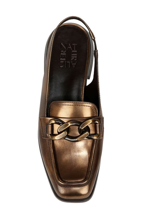 Naturalizer Frances Slingback Loafer In Chestnut Brown/bronze