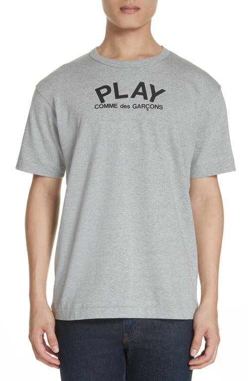 Comme des Garçons PLAY Logo Graphic Tee Grey at Nordstrom,