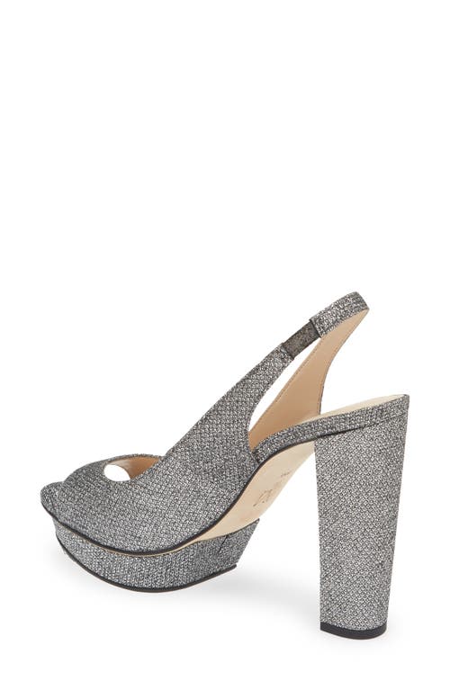 Pelle Moda Palma Slingback Sandal In Pewter