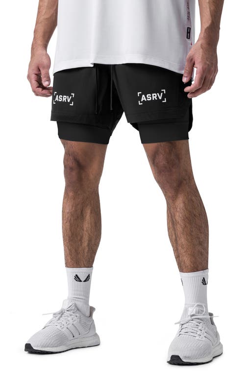 Asrv Tetra-lite™ 5-inch 2-in-1 Lined Shorts In Black Bracket/black