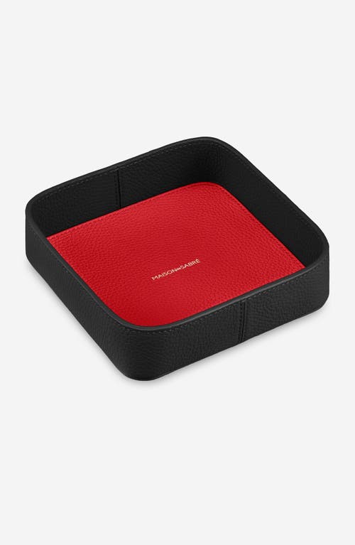 Maison De Sabre Maison De Sabré The Catchall Tray In Rouge Noir