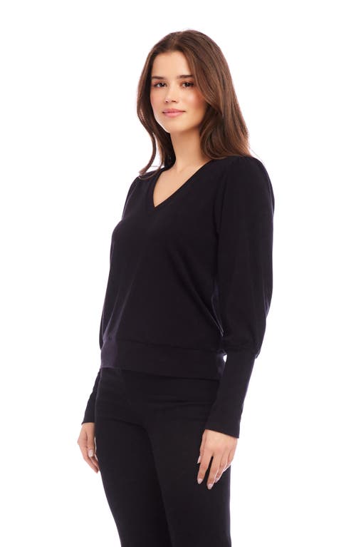 Shop Karen Kane Bishop Sleeve Top In Black