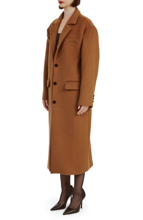 Shop Bardot Structured Oversize Coat In Camel