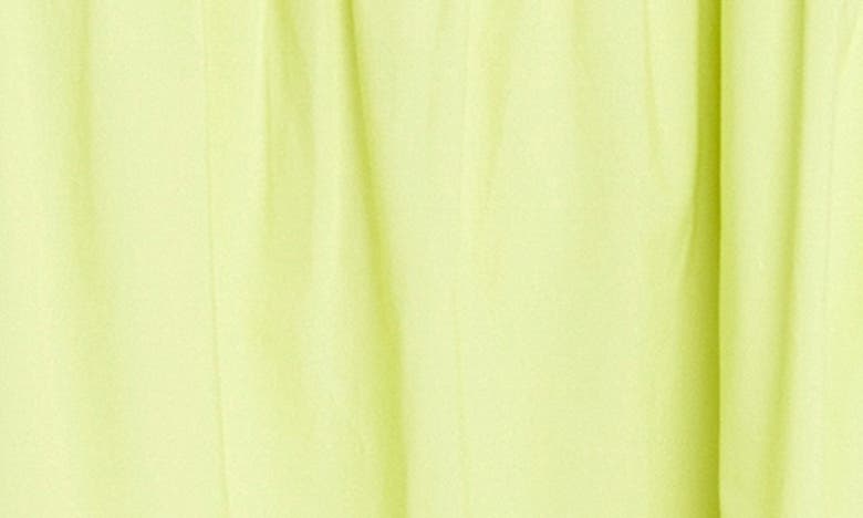 Shop English Factory Ruffle Detail Midi Dress In Lime