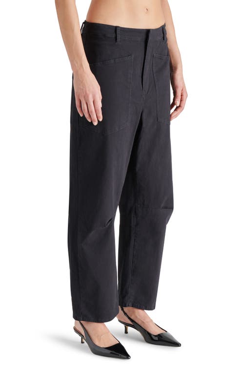 Shop Steve Madden Haniel Barrel Pants In Black