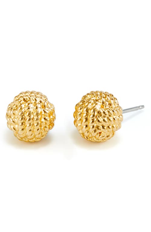 Parker Knot Stud Earrings in Gold