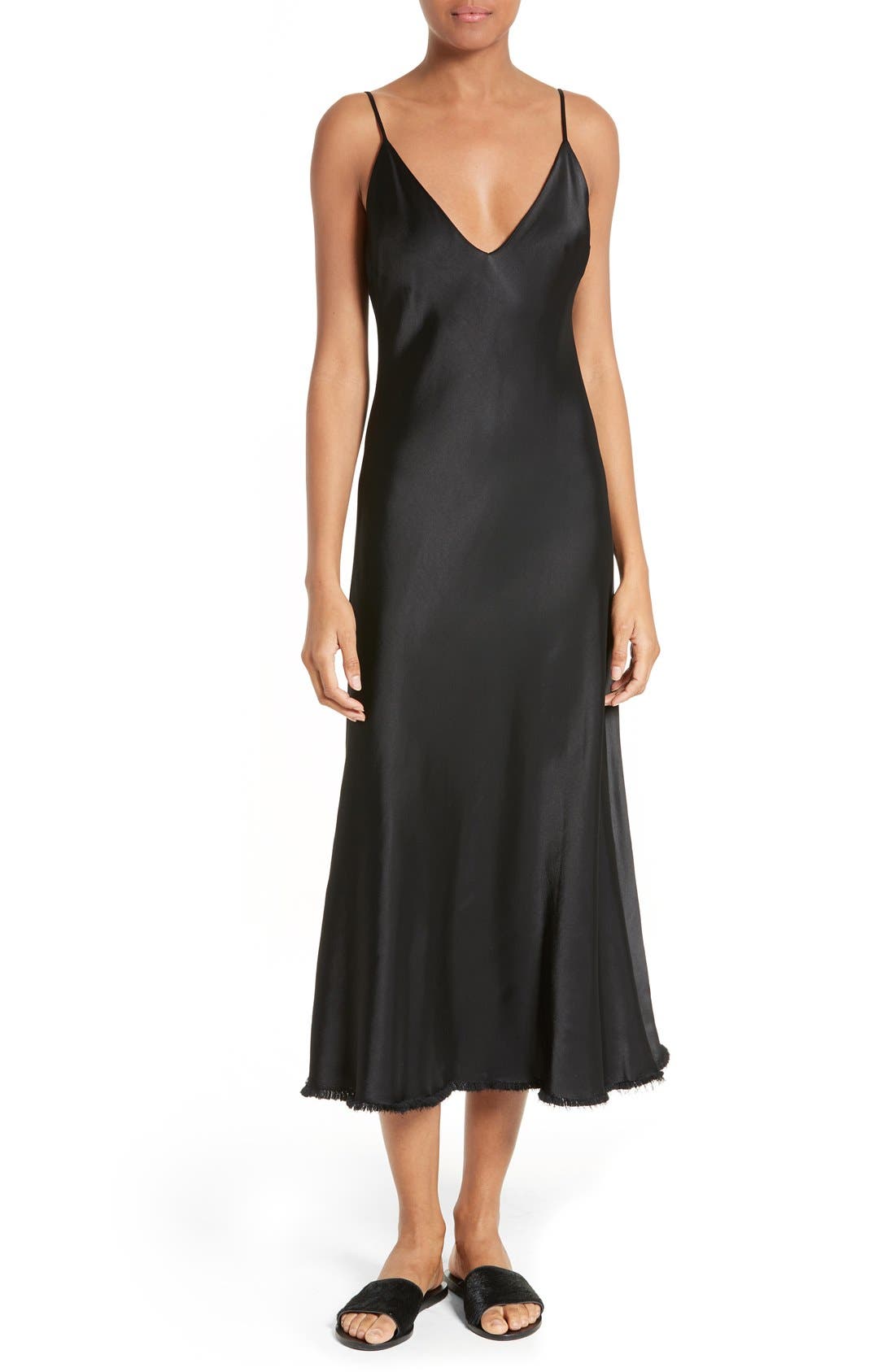 FRAME Satin Slipdress Nordstrom