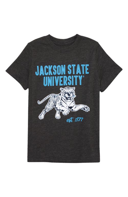 HBCU Pride & Joy Kids' Jackson State University Graphic Tee Dark Heather Gray at Nordstrom,