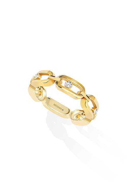 Messika Move Uno Diamond Link Ring in Yellow Gold at Nordstrom, Size 6.25