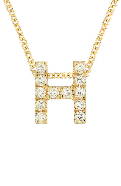 BONY LEVY BONY LEVY 18K GOLD PAVÉ DIAMOND INITIAL PENDANT NECKLACE