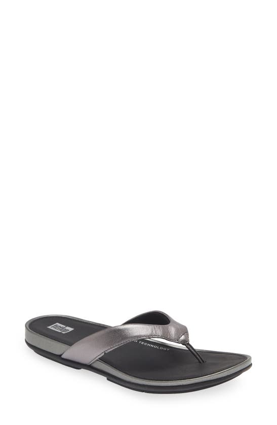 Fitflop Gracie Flip Flop In Classic Pewter Mix