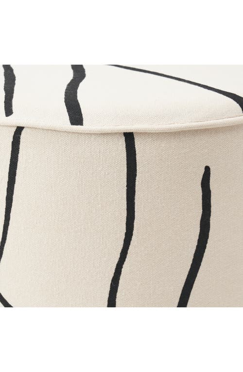 Shop Renwil Rachelle Stool In Cream Base/black Lines