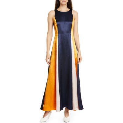 Hugo Kanisi Colorblock Maxi Dress, Blue