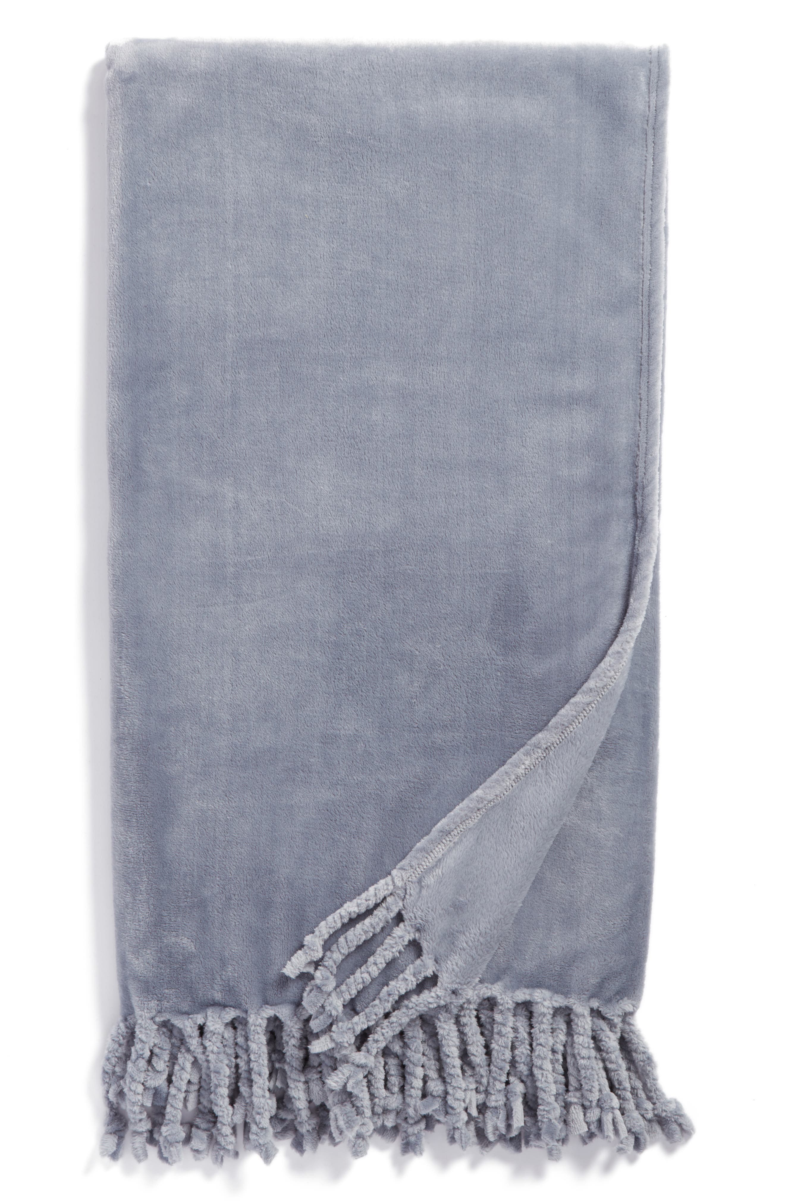 NORDSTROM AT HOME,
                            Kennebunk Bliss Plush Throw,
                            Main thumbnail 221, color,
                            407