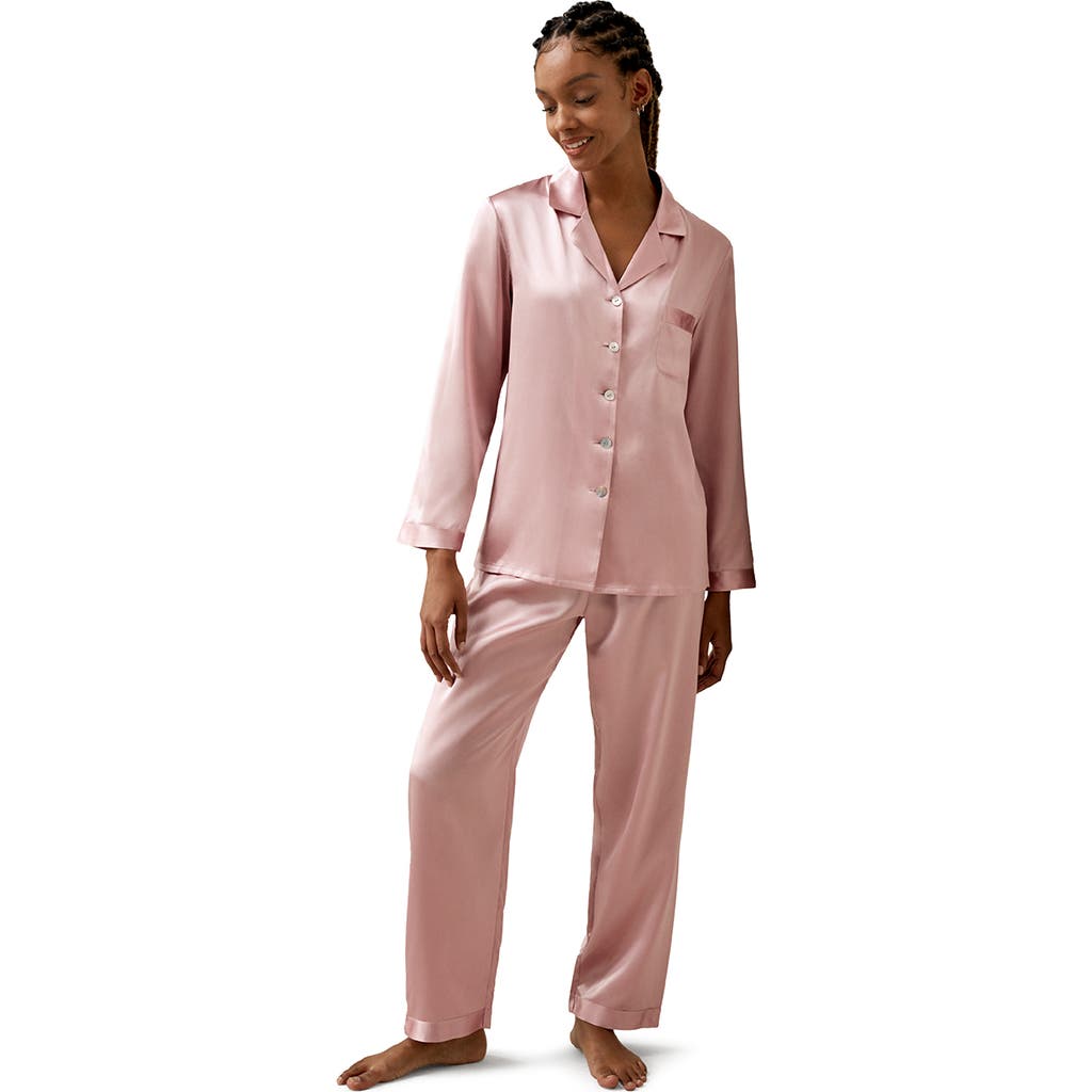 Shop Lilysilk Full Length Silk Pajamas Set In Rosy Pink