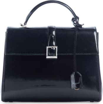 Saint Laurent Le Fermoir Small Leather Top-Handle Bag