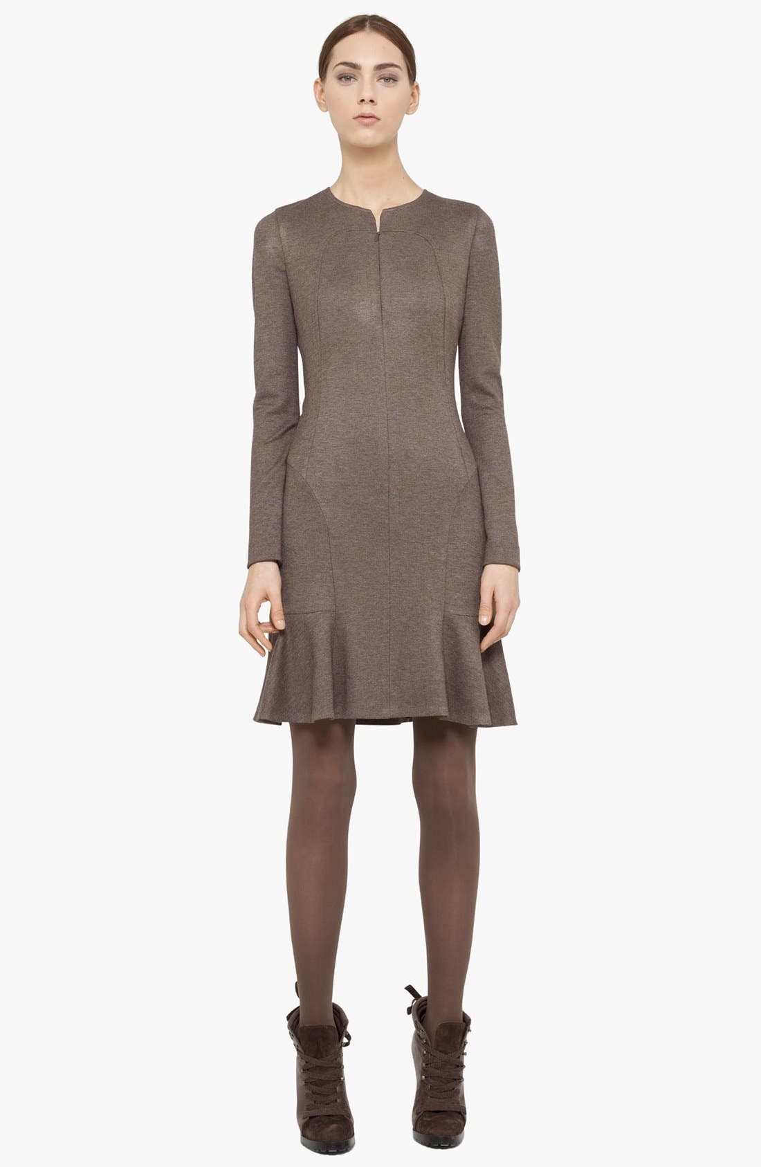 Akris punto Long Sleeve Stretch Knit Dress Nordstrom