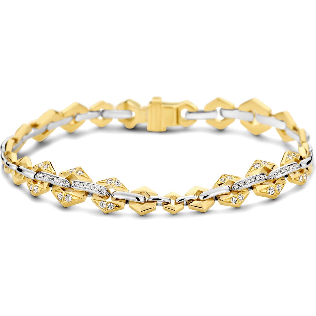 Dries Criel Flow Graduated Diamond Chain Bracelet In Gold
