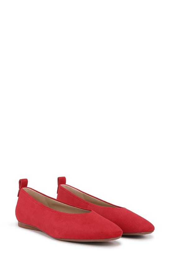 Shop Naturalizer Carla Flat In Crantini Red Leather