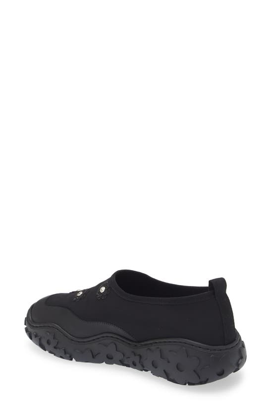 Shop Cecilie Bahnsen Glam Slip-on Sneaker In Black