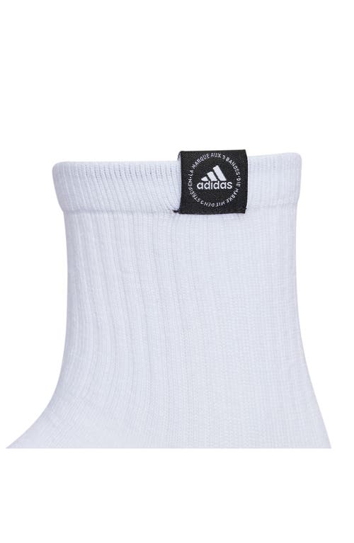 Shop Adidas Originals Adidas Assorted 3-pack Cushioned 2.0 Crew Socks In White/black