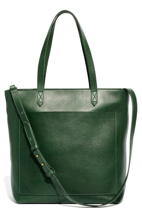 Green Leather Tote Bag for Women Leather Bag Leather Purse 