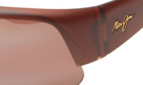 Maui Jim 68mm Core Rectangular Polarized Sunglasses In Rootbeer Rootbeer Bronze