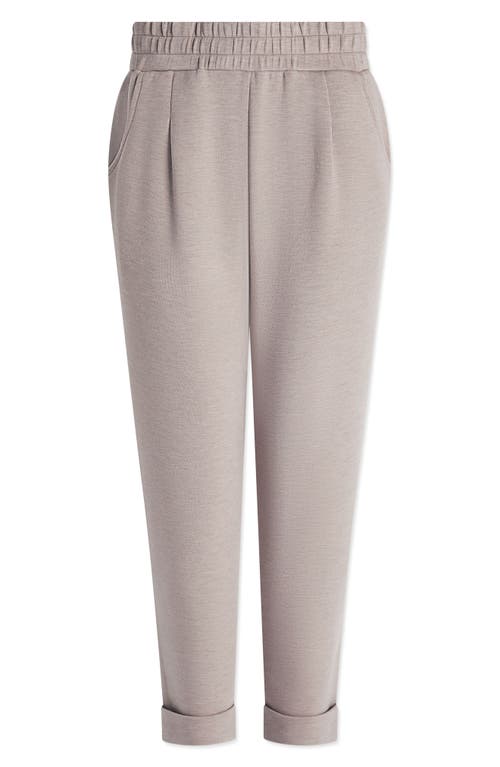 Shop Varley Rolled Cuff Pants In Taupe Marl