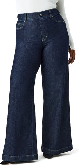 Wide Leg Pull-On Jeans