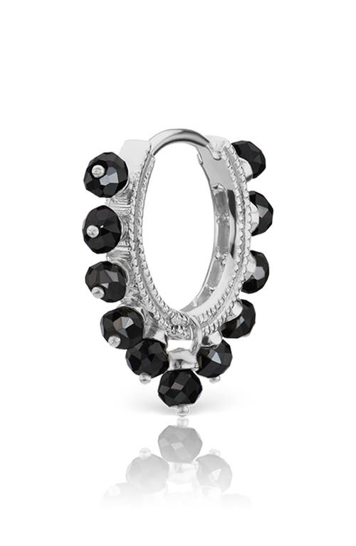 Maria Tash Coronet 8mm Black Diamond Earring in White Gold at Nordstrom, Size 8 Mm