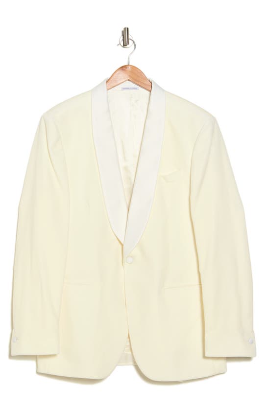 Shop Reiss Roulette Cotton Shawl Collar Jacket In White