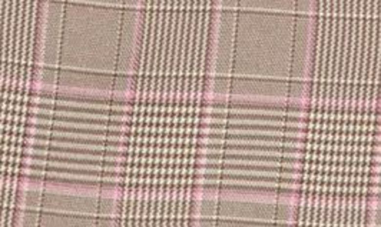 Belle & Bloom Too Cool For Work Plaid Blazer In Brown