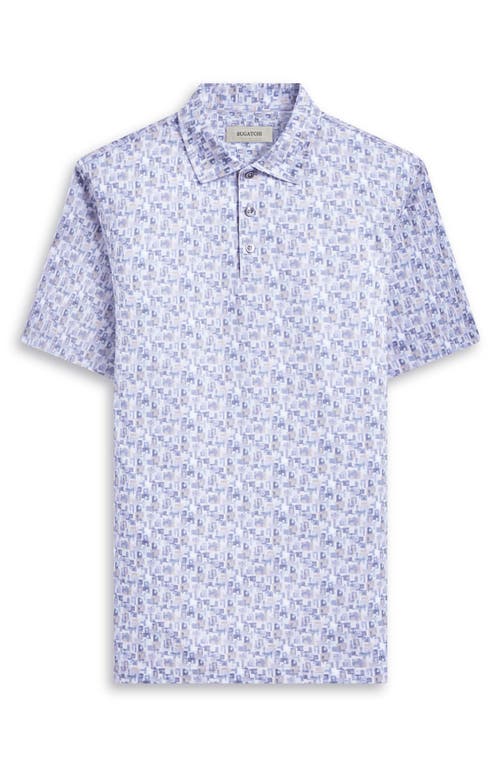 Shop Bugatchi Victor Ooohcotton® Abstract Print Polo In Lilac