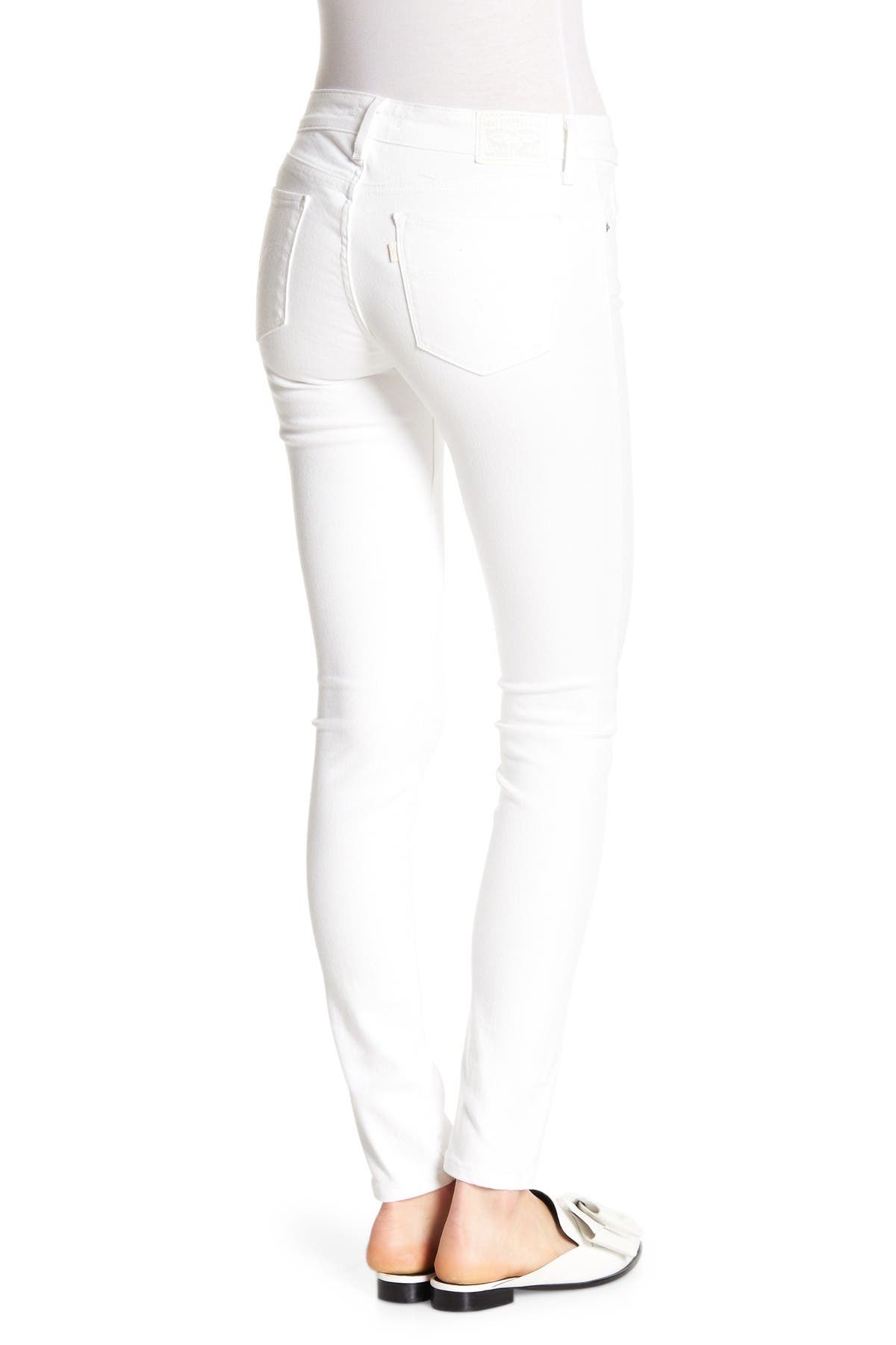 levi's 711 skinny jeans white