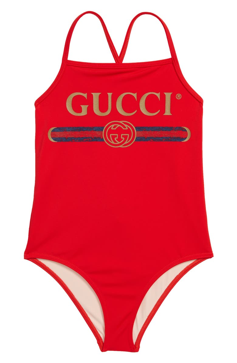 Gucci One-Piece Swimsuit (Little Girls & Big Girls) | Nordstrom