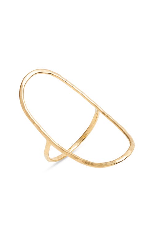 ki-ele Bethany Open Oval Ring in Gold at Nordstrom, Size 6